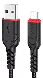 Кабель USB Hoco X59 12w 2.4a 2m micro USB cable  black