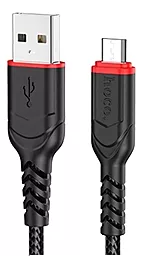 Кабель Hoco X59 USB-A - micro USB 12w 2.4a 2м cable Black - фото Кабель Hoco X59 USB-A - micro USB 12w 2.4a 2м cable Black