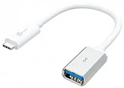 OTG-переходник J5create M-F USB Type-C -> USB3.0 white (JUCX05-N) - фото OTG-переходник J5create M-F USB Type-C -> USB3.0 white (JUCX05-N)