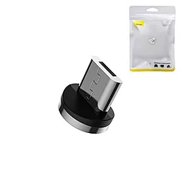 Магнітний адаптер Baseus micro USB Zinc Magnetic Safe Magnetic Suction Head (CAMXC-M01) - мініатюра 2