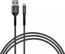Кабель Intaleo USB-A - Lightning 12w 2.4a 1.2м cable Black/Grey (1283126495625) - фото Кабель Intaleo USB-A - Lightning 12w 2.4a 1.2м cable Black/Grey (1283126495625)