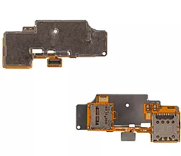 Шлейф LG G3 F460L с разъемом SIM-карты и карты памяти