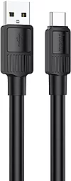 Кабель USB Hoco X84 Solid 3a USB Type-C Cable Black