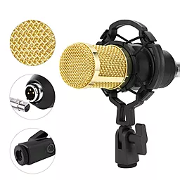 Конденсаторный микрофон BM-800 с фантомным питанием и подставкой - миниатюра 2
