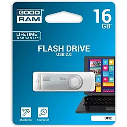 Флешка GooDRam 16GB Twister USB 2.0 (UTS2-0160W0R11) White - фото Флешка GooDRam 16GB Twister USB 2.0 (UTS2-0160W0R11) White
