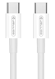Кабель USB PD Jellico B1 60w 3a Type-C - Type-C cable white (RL075910)