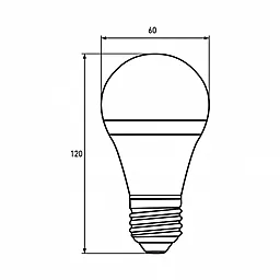 Світлодіодна лампа (LED) EUROLAMP LED A60 12W E27 4000K (MLP-LED-A60-12274(E)) - мініатюра 3