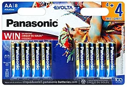 Батарейки Panasonic Evolta AA/LR06 BL 8 шт - фото Батарейки Panasonic Evolta AA/LR06 BL 8 шт