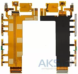 Шлейф Sony Xperia Z3 D6603 / D6643 / D6653 с кнопкой включения и регулировки громкости, микрофоном и вибромотором
