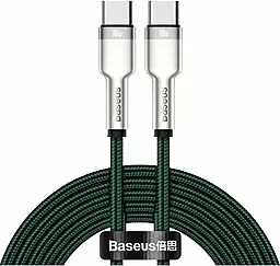 Кабель Baseus Cafule USB Type-C - Type-C 100w 5a 1м PD cable Green (CATJK-C06) - фото Кабель Baseus Cafule USB Type-C - Type-C 100w 5a 1м PD cable Green (CATJK-C06)