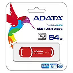 Флешка ADATA 64GB USB 3.0 UV150 Red (AUV150-64G-RRD) - миниатюра 4