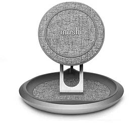 Бездротовий (індукційний) зарядний пристрій швидкої QI зарядки Moshi Lounge Q Wireless Charging Stand Grey