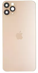 Задняя крышка корпуса Apple iPhone 11 Pro со стеклом камеры Original Gold - фото Задняя крышка корпуса Apple iPhone 11 Pro со стеклом камеры Original Gold