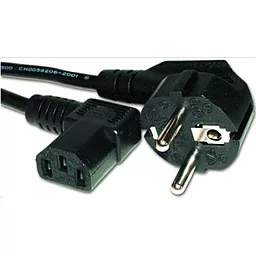 Сетевой кабель CEE 7/7- IEC C13 0,75 мм, 1.8м Black (15270) Atcom