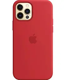 {"ru": "Чехол", "uk": "Чохол"} Silicone Case Full для Apple iPhone 12 Pro Max Red