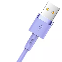 USB Кабель Joyroom Silicone S-1224N2 USB Type-C Cable 1.2м 2.4A Purple - мініатюра 4