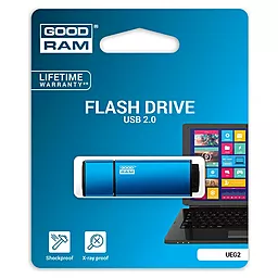Флешка GooDRam 16GB UEG2 Edge Blue USB 2.0 (UEG2-0160B0R11)