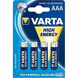 Батарейки Varta AAA / LR03 HIGH Energy 4шт 1.5 V