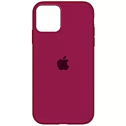Чехол Silicone Case Full для Apple iPhone 12 Pro Max Maroon