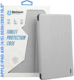 Чехол-книжка Soft Edge BeCover с креплением для стилуса для Apple iPad Air 4, 5 (2020, 2022) 10.9" Gray (711699) - фото Чехол-книжка Soft Edge BeCover с креплением для стилуса для Apple iPad Air 4, 5 (2020, 2022) 10.9" Gray (711699)