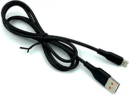 Кабель Denmen USB-A - micro USB 12w 2.4a 1м cable Black (DM-D01V-BK)