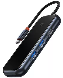 Мультипортовий Type-C хаб Baseus AcmeJoy 7-in-1 Hub gray (WKJZ010413)