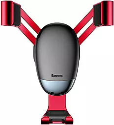 Тримач з автозатисканням Baseus Mini Gravity Car Vent Mount Holder Red - фото Тримач з автозатисканням Baseus Mini Gravity Car Vent Mount Holder Red