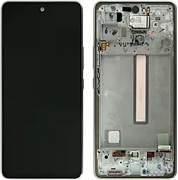 Дисплей Samsung Galaxy A53 A536 5G з тачскріном і рамкою, (OLED), White