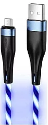 Кабель Joyroom S-1224N3 Streamer USB-A - micro USB 12w 2.4a 1м cable Blue