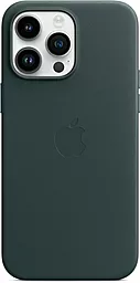 Чехол Apple Leather Case with MagSafe for iPhone 14 Pro Max Forest Green
