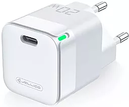 Сетевое зарядное устройство Jellico C39 20w PD USB-C home charger white - фото Сетевое зарядное устройство Jellico C39 20w PD USB-C home charger white