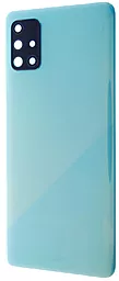 Задняя крышка корпуса Samsung Galaxy A71 A715 со стеклом камеры Original Prism Crush Blue
