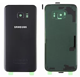 Задняя крышка корпуса Samsung Galaxy S7 Edge G935F со стеклом камеры Original Black