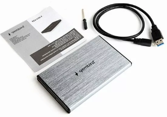 Кишеня для HDD Gembird 2.5" USB3.0 (EE2-U3S-3-GR) Grey - фото 5