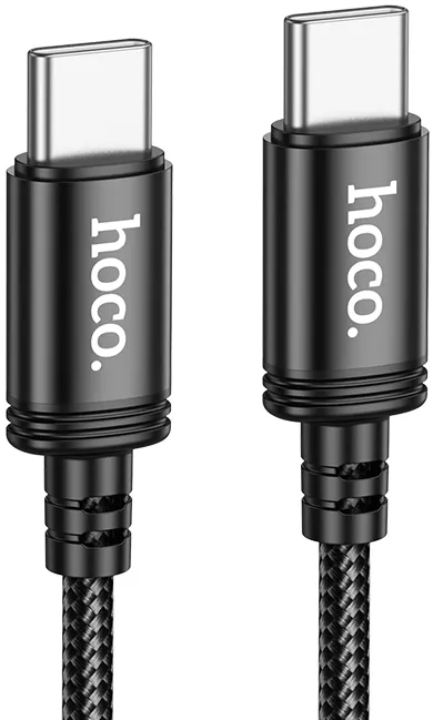 Кабель Hoco X91 USB Type-C - Type-C 60w 3a 3м PD cable Black - фото 1