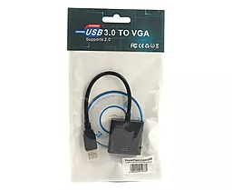Видео переходник (адаптер) PowerPlant USB 3.0 M - VGA F (CA910380) - миниатюра 4