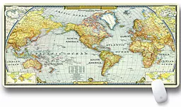 Килимок Voltronic Карта Світу 300x700 Gray/Yellow (SJDT-20/20888)