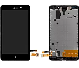 Дисплей Nokia XL Dual Sim RM-1030, RM-1042, RM-1061 с тачскрином и рамкой, Black - фото Дисплей Nokia XL Dual Sim RM-1030, RM-1042, RM-1061 с тачскрином и рамкой, Black