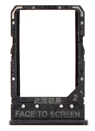 Держатель (лоток) Сим карты Xiaomi Redmi 6 / Redmi 6A Single SIM (малый холдер) Black