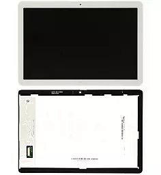 Дисплей для планшета Huawei MediaPad T5 10 (AGS2-L03, AGS2-L09, AGS2-W09, AGS2-W19, AGS2-W09HN, AGS2-AL00HN) (без отверстия под кнопку) + Touchscreen White