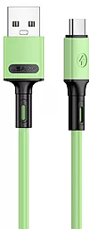 Кабель Usams U52 Remarkable USB-A - Type-C 10w 1м cable Green - фото Кабель Usams U52 Remarkable USB-A - Type-C 10w 1м cable Green