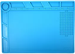 Силіконовий термостійкий килимок для пайки Aida S-140 345x245мм синій  - мініатюра 8