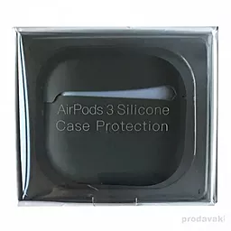 Силиконовый чехол NICHOSI для AirPods 3 microfiber with logo Grey