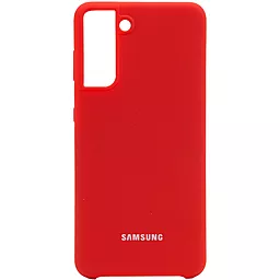 Чохол Epik Silicone Cover Full Protective (AA) Samsung G991 Galaxy S21 Red