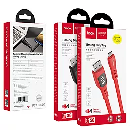 Кабель Hoco S6 Sentinel USB-A - micro USB 12w 2.4a 1.2м cable Red - мініатюра 6 Кабель Hoco S6 Sentinel USB-A - micro USB 12w 2.4a 1.2м cable Red - мініатюра 6