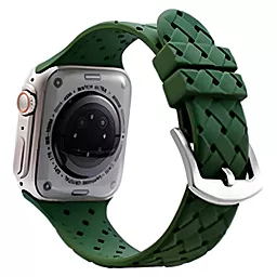 Змінний ремінець для розумного годинника Apple Watch Grid Weave 42/44/45/49mm Green