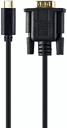 Видеокабель Cablexpert USB Type-C - VGA 1080 60hz 2m black (9A-CM-VGAM-01)