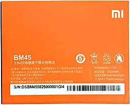 Акумулятор Xiaomi Redmi Note 2 (2015051, 2015712, 2015052) / BM45 (3020 mAh) 12 міс. гарантії - мініатюра 2