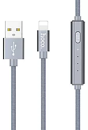 Кабель Hoco U44 Timing USB-A - Lightning 12w 2.4a 1.2м cable Gray