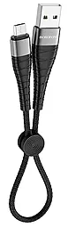 Кабель Borofone BX32 Munificent USB-A - micro USB 12w 2.4a 0.25м cable Black - миниатюра 4 Кабель Borofone BX32 Munificent USB-A - micro USB 12w 2.4a 0.25м cable Black - миниатюра 4